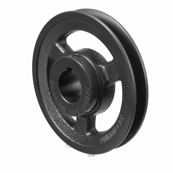 1 Groove Cast Iron FHP - Finished Bore Sheave - AK54X 1 3/16